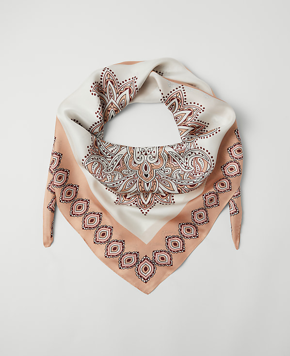 Studio Collection Paisley Square Silk Scarf