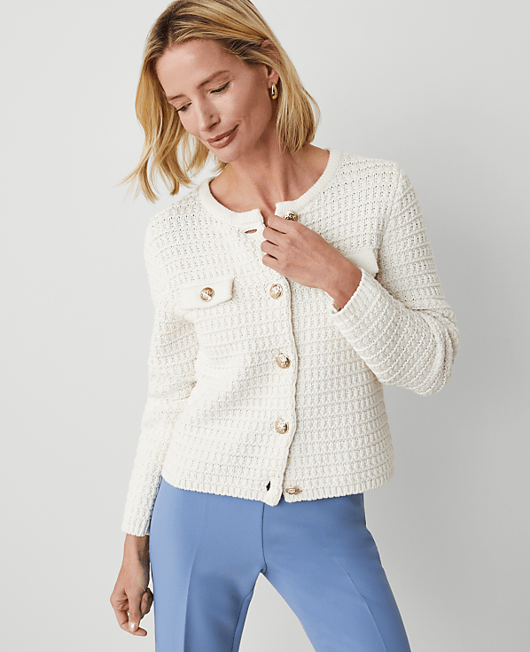 Geo-Stitch Cardigan