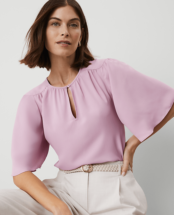 Draped Sleeve Blouse