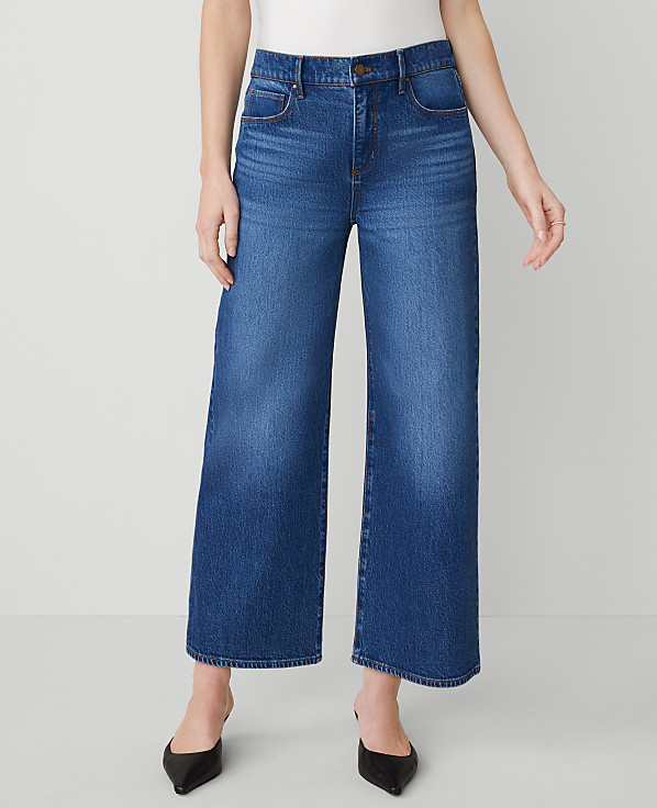 The Petite Wide-Leg Crop Jean