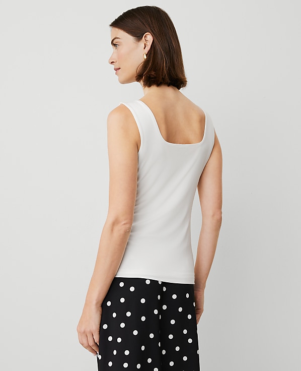 Petite Square Neck Tank Top