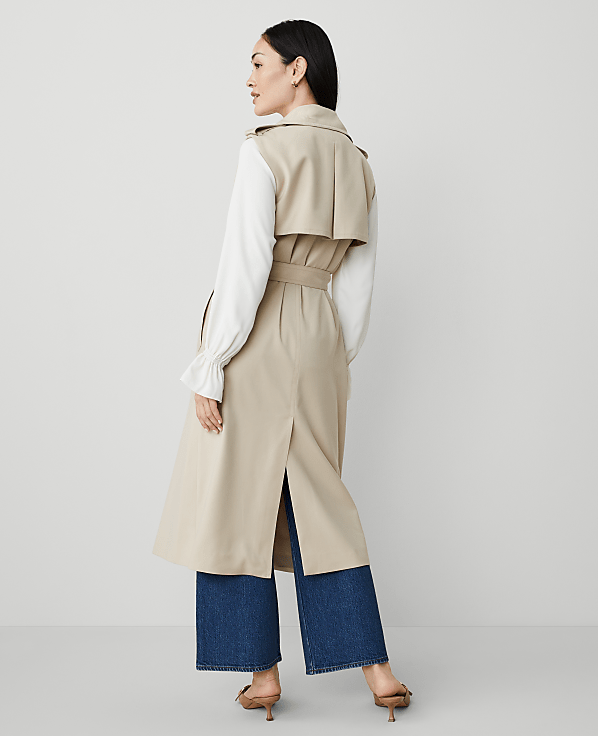 Sleeveless Trench Coat