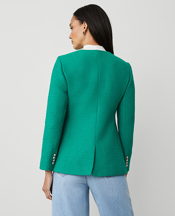 Tweed Split Hem Jacket