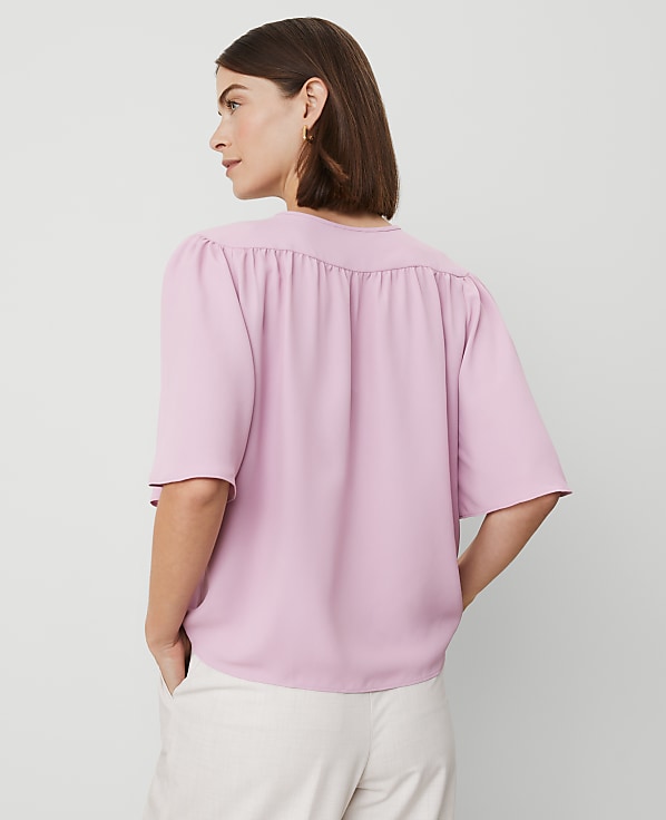 Draped Sleeve Blouse