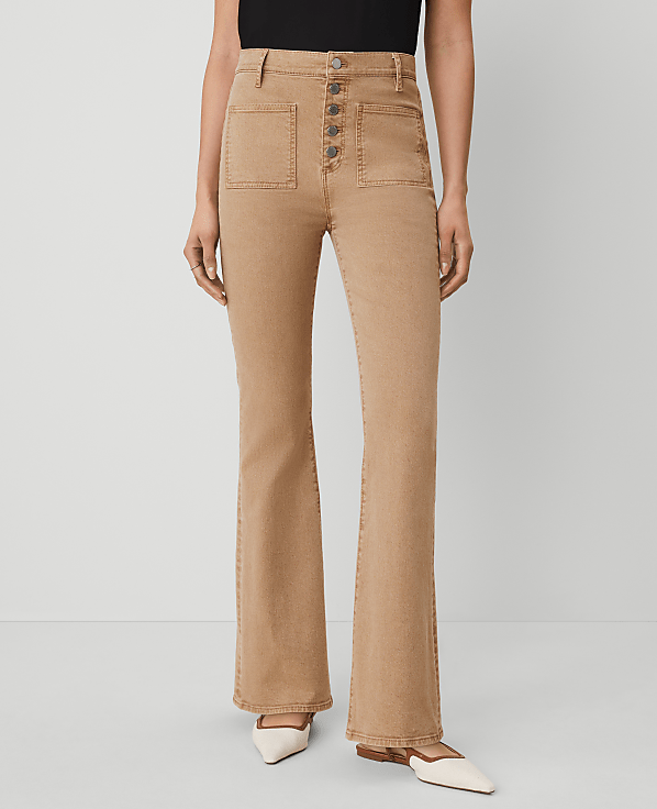 The Petite Patch Pocket Flare Jean