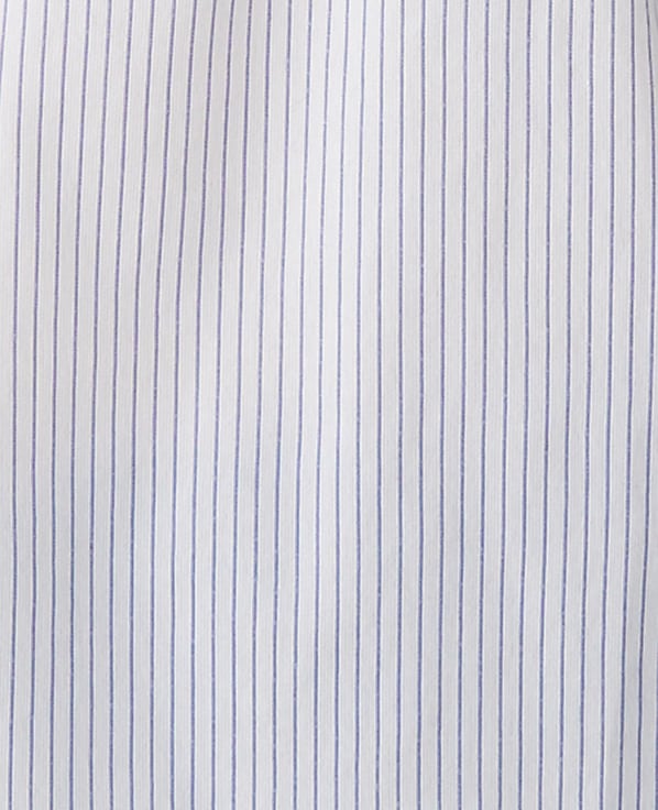 Petite Striped Smocked Shoulder Top