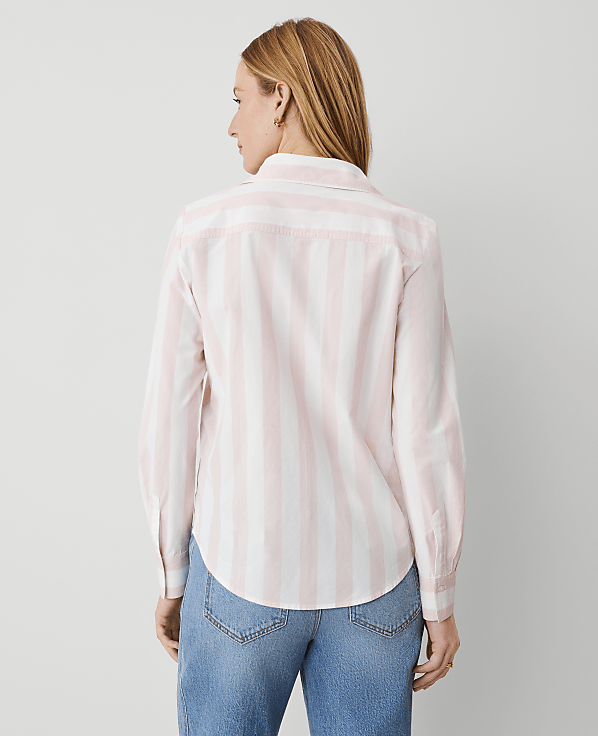 Weekend Collection Striped Pocket Blouse