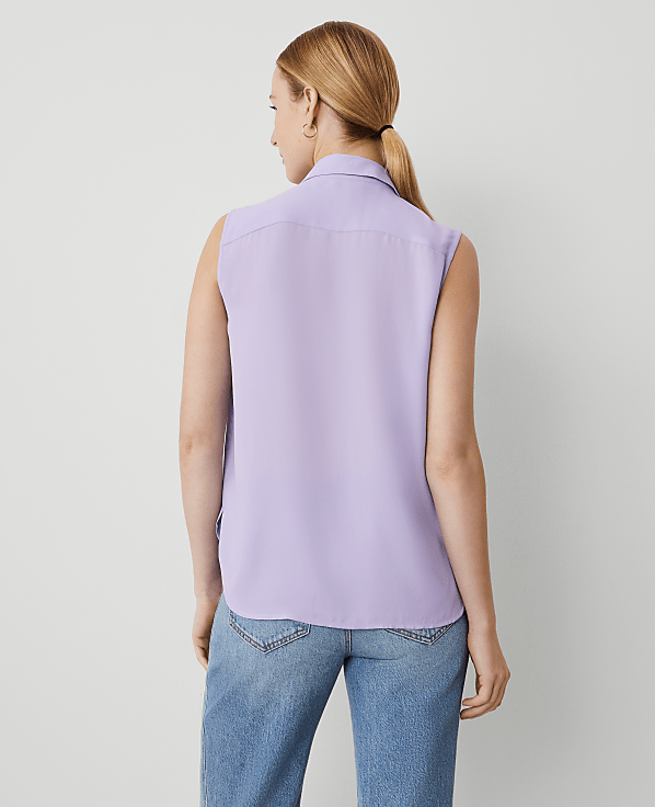 Shirred Sleeveless Shirt