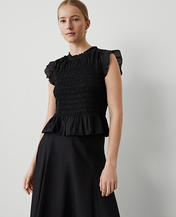 Smocked Ruffled Top
