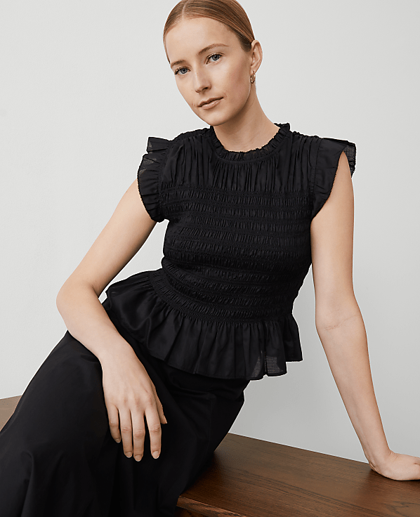 Smocked Ruffled Top
