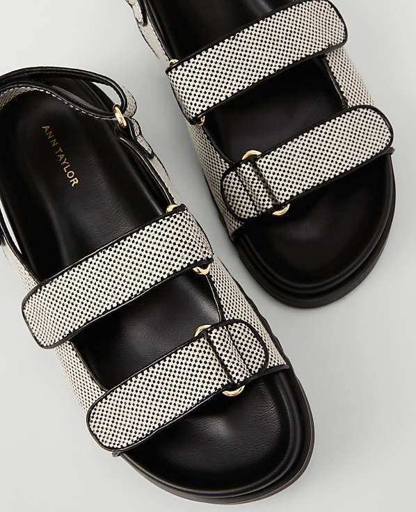 Weekend Collection Leather Slingback Sport Sandals