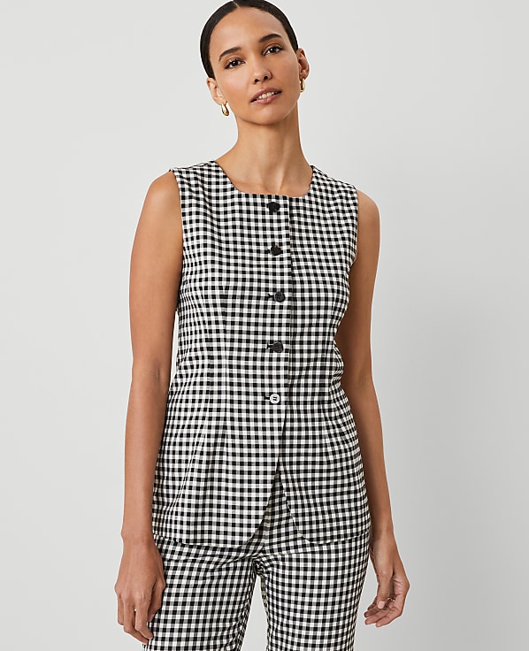 Gingham Vest Top