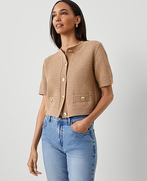 Textured Sweater Jacket