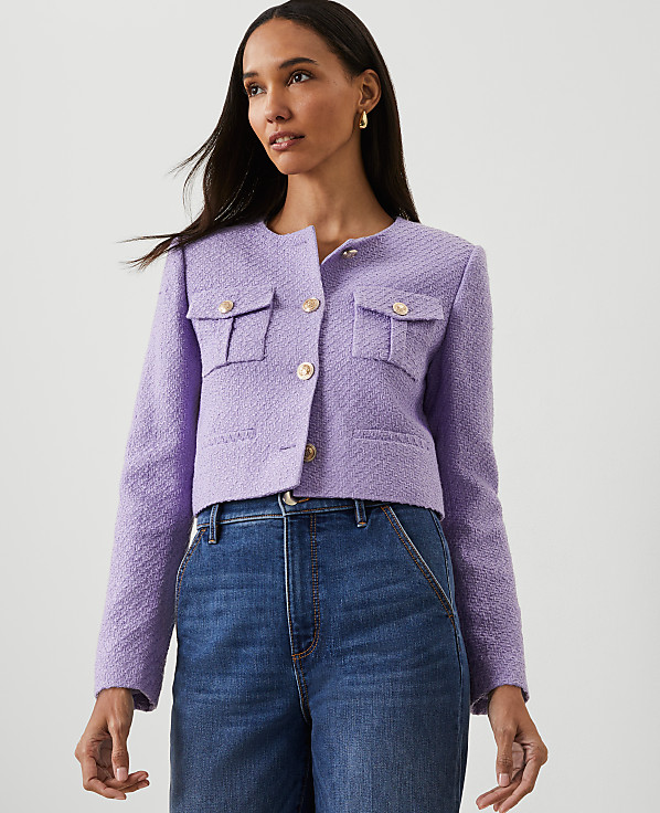 Petite Tweed Patch Pocket Jacket