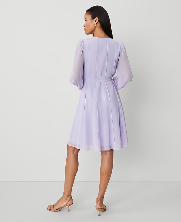 Petite Seamed Flare Shirtdress