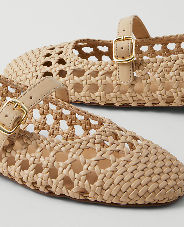 Woven Mary Jane Ballet Flat