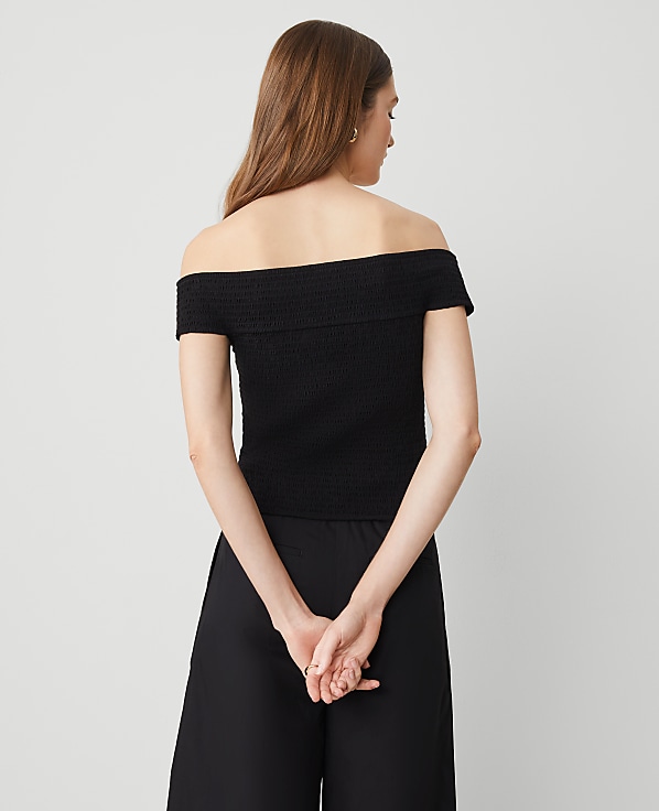 Smocked Off-The-Shoulder Top