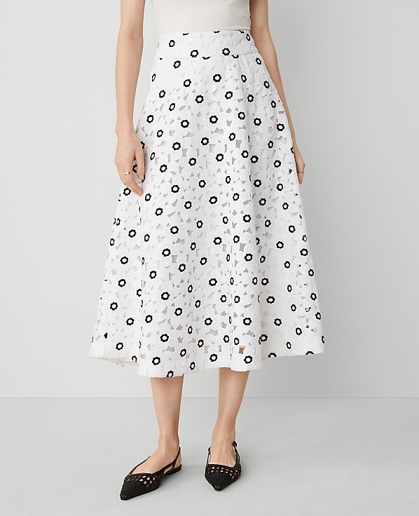 Floral Lace Full Skirt