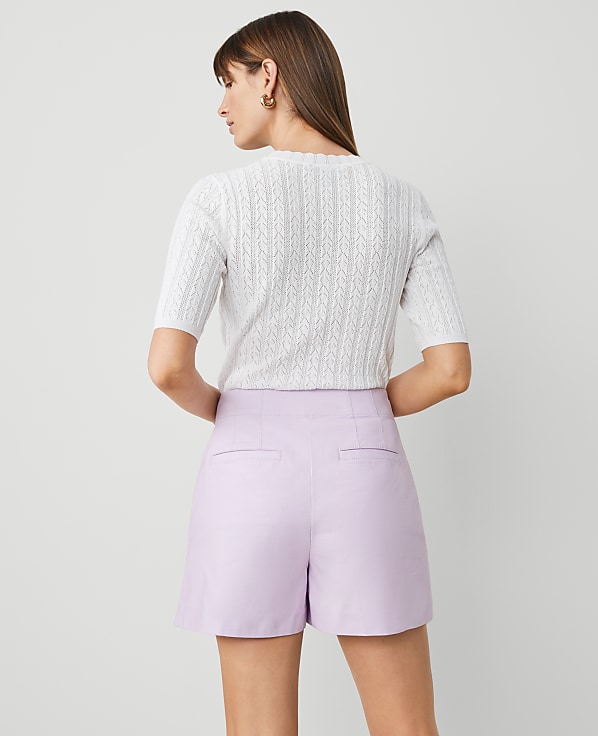 The Pleated Short in Sateen