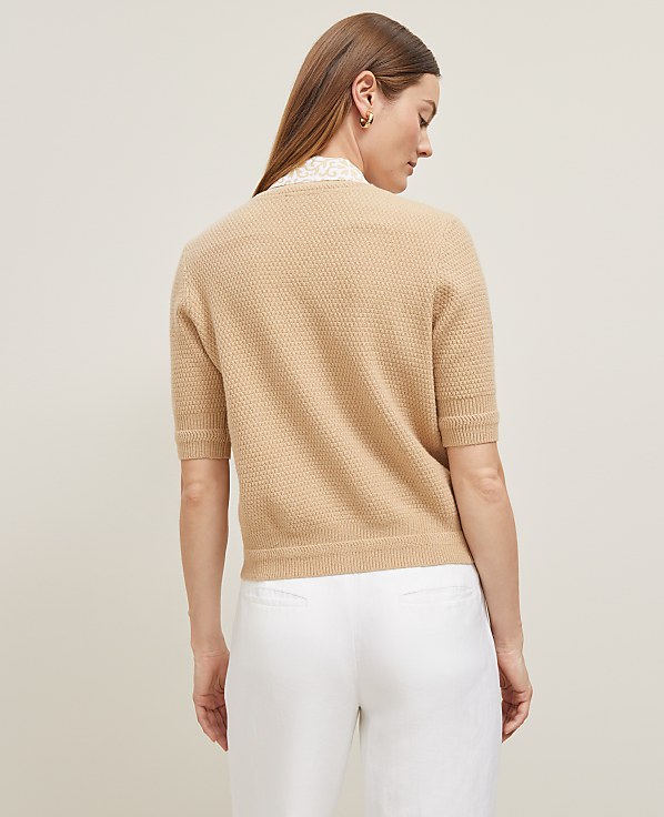 Blouson Sleeve Stitch Cardigan