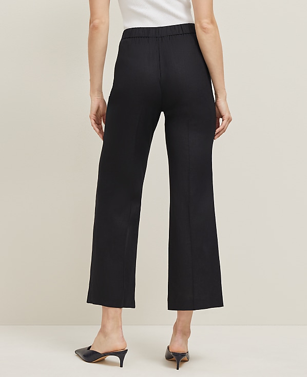 The Flare Ankle Pant in Linen Blend