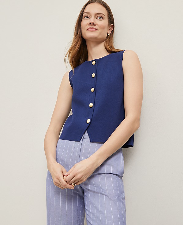 Crew Neck Sweater Vest