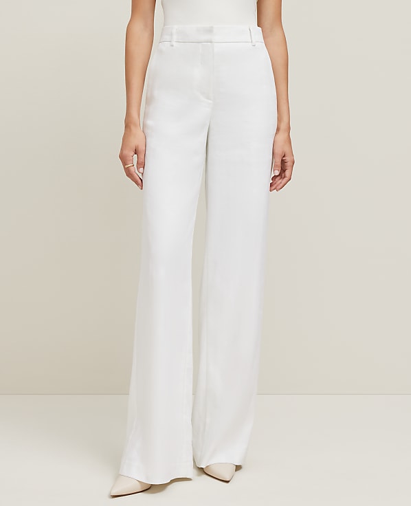 The Wide-Leg Pant in Linen Blend - Curvy Fit