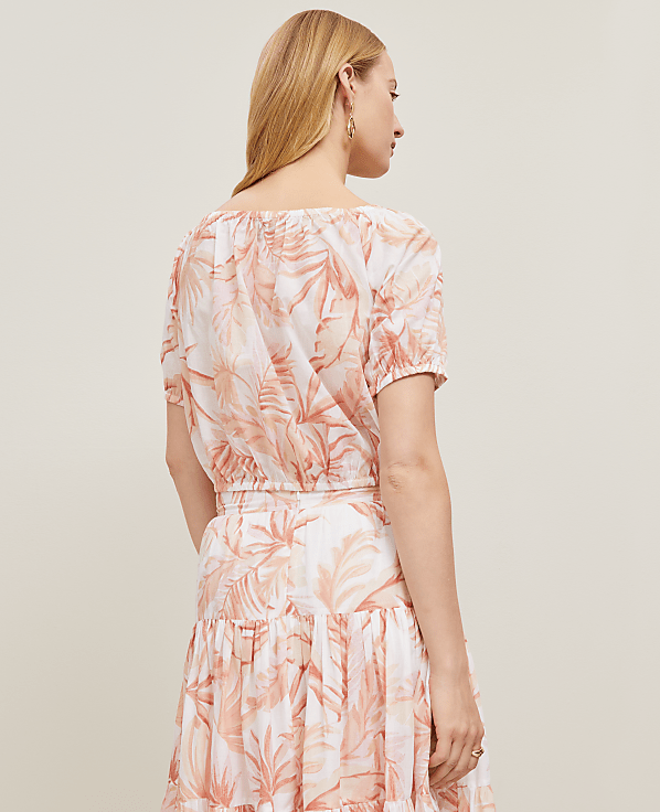 Floral Bubble Hem Top
