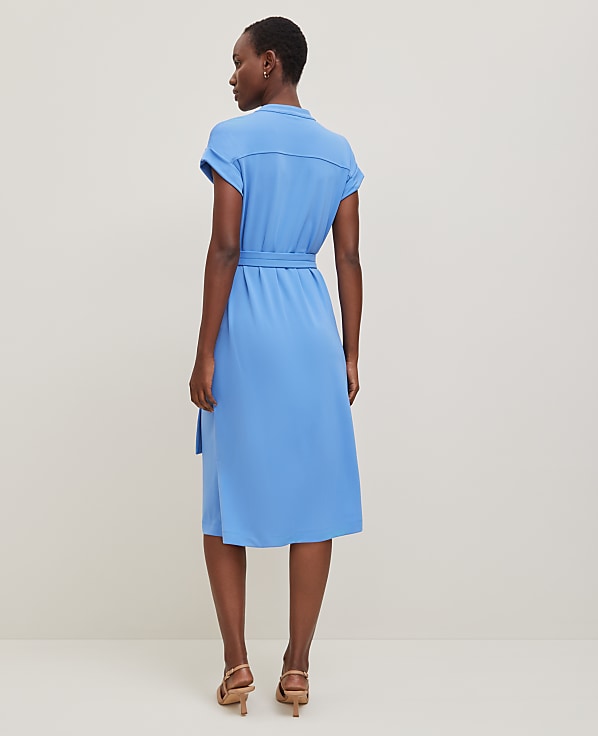 Belted Knit Shirtdress