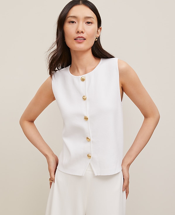 Crew Neck Sweater Vest