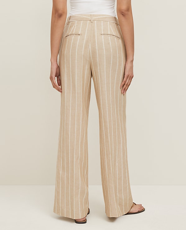 The Striped Wide-Leg Pant &mdash; Curvy Fit