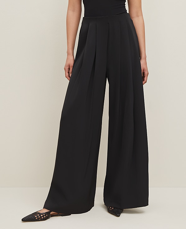 The Petite Triple Pleat Palazzo Pant