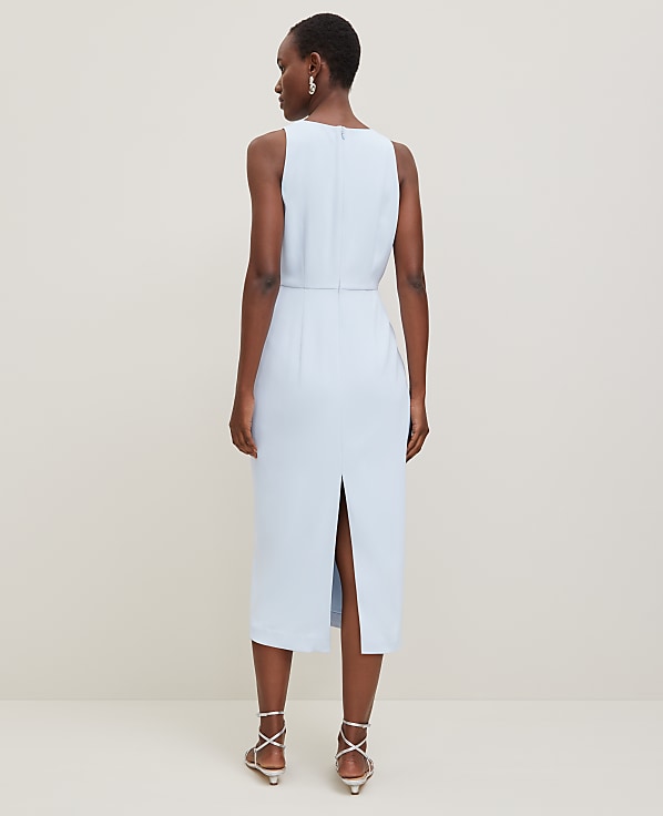 Crepe Twist Sheath Dress