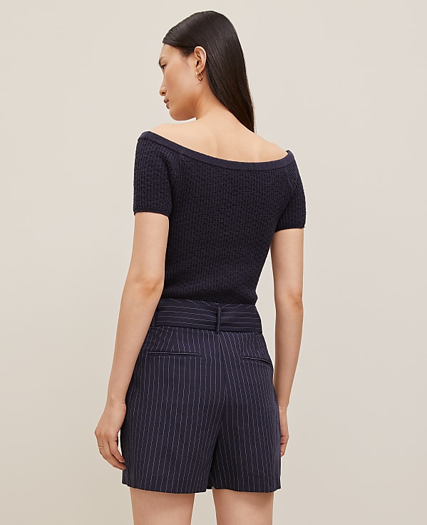 The Belted Short in Linen Blend