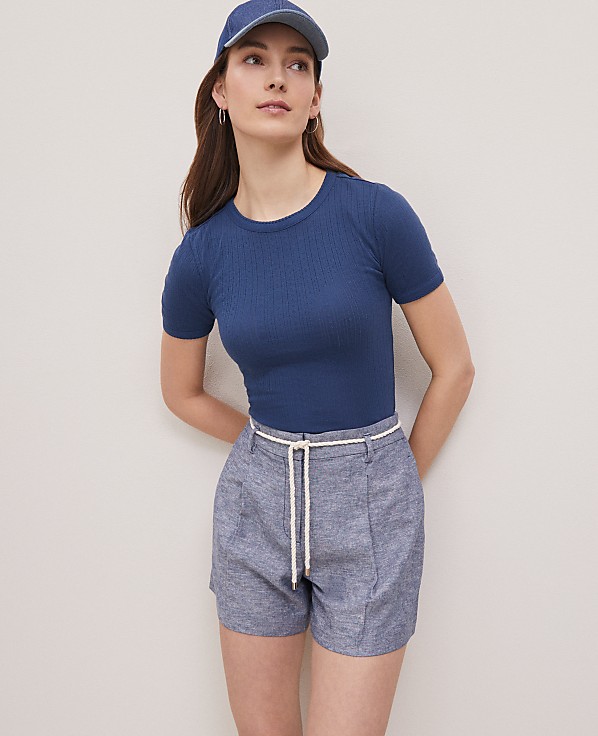 Weekend Pointelle Tee