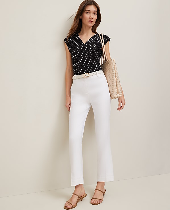 The Eva Ankle Pant in Linen Blend