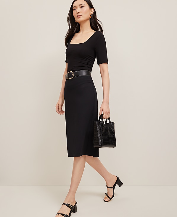 Ponte Pencil Skirt