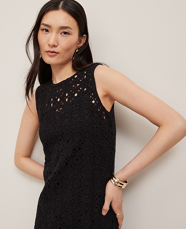 Crochet Midi Sweater Dress