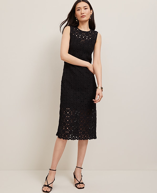 Crochet Midi Sweater Dress