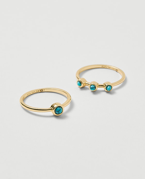 Turquoise Ring Set