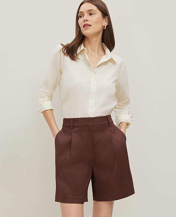 The Long Short in Linen Blend