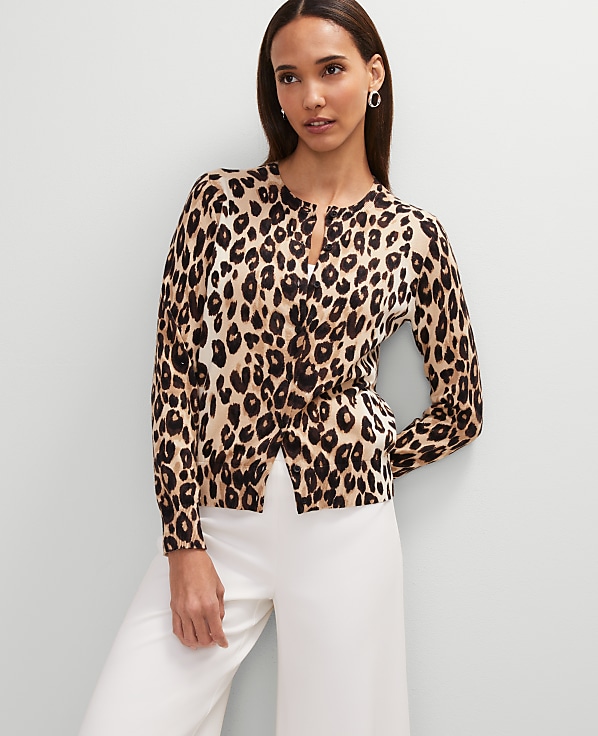 Animal Print Ann Cardigan