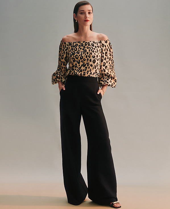 The Easy Palazzo Pant in Linen Blend