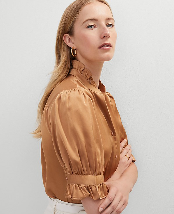 Ruffle Collar Shirt