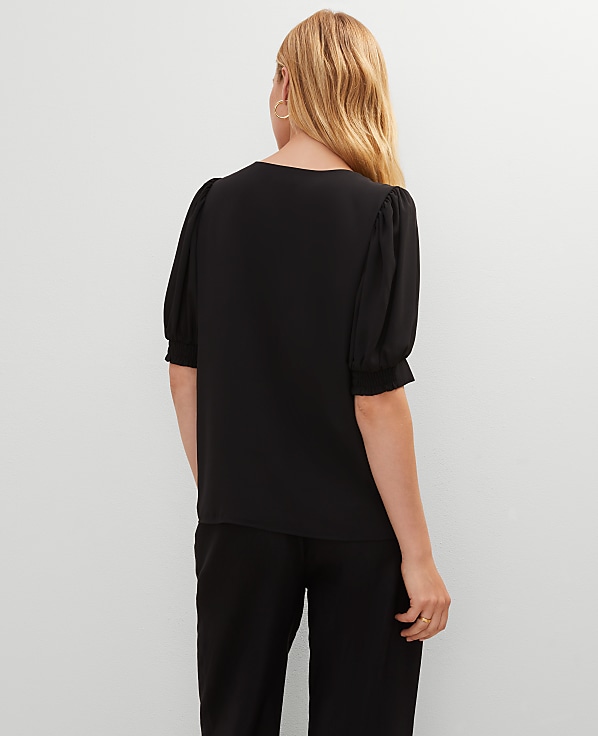 Petite V-Neck Popover
