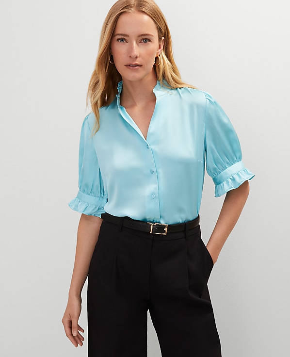 Ruffle Collar Shirt