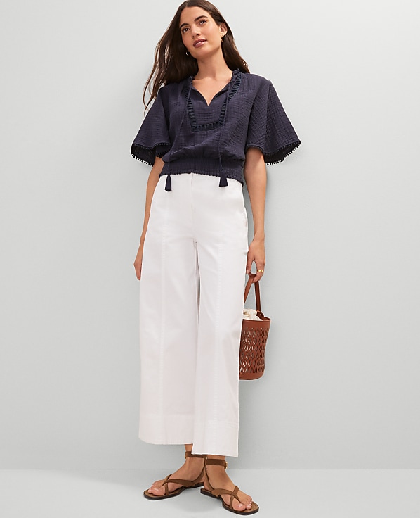 Weekend Wide-Leg Ankle Pant