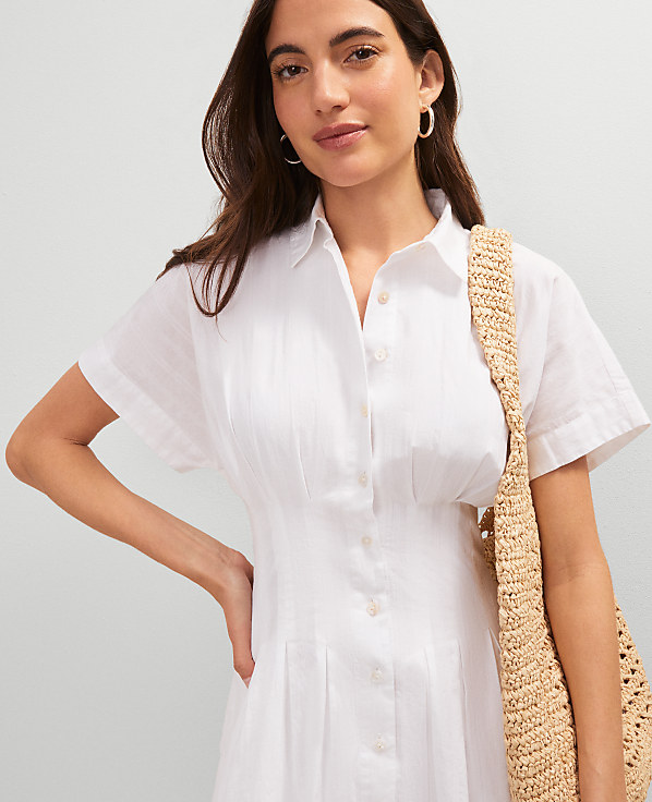 Weekend Collection Pleated Midi Shirtdress