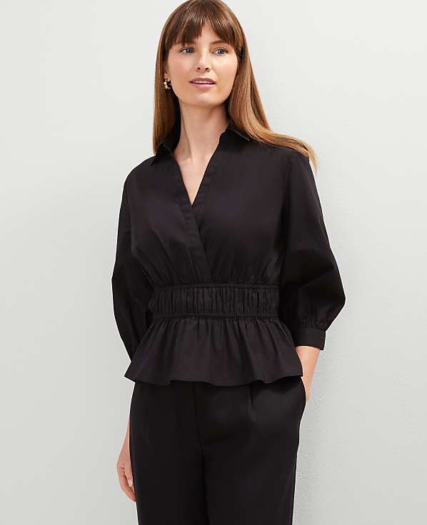 Petite Collared Blouse