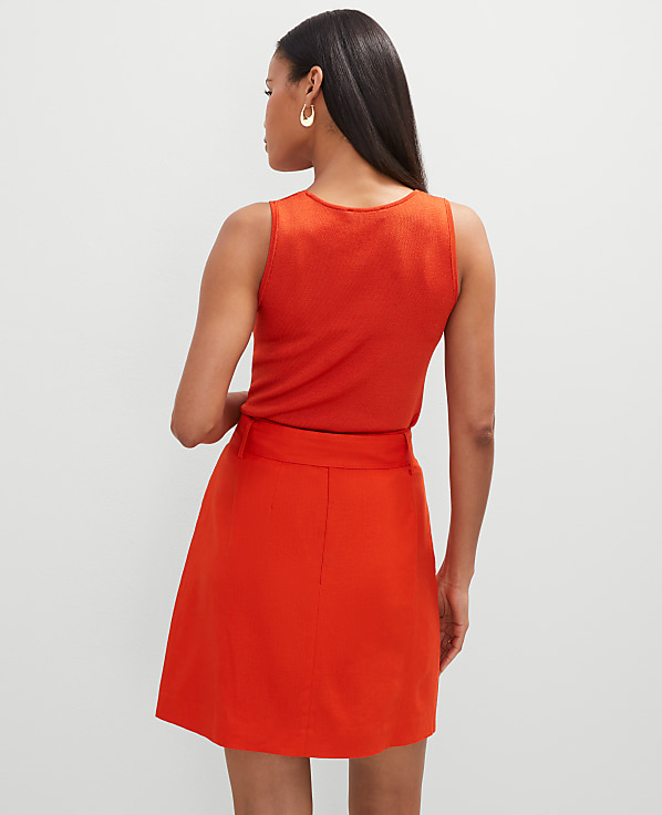 Belted Wrap Skirt